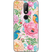 Чехол Uprint Nokia 6.1 Plus Birds in Flowers