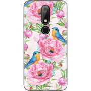 Чехол Uprint Nokia 6.1 Plus Birds and Flowers