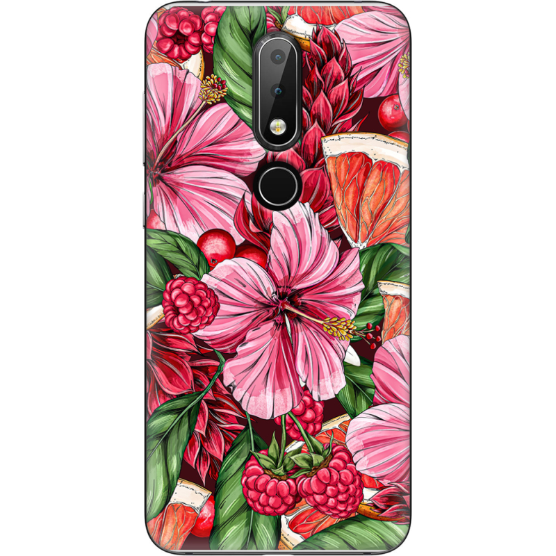 Чехол Uprint Nokia 6.1 Plus Tropical Flowers