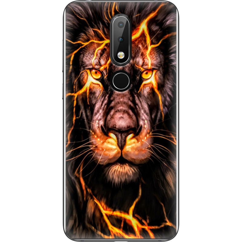 Чехол Uprint Nokia 6.1 Plus Fire Lion