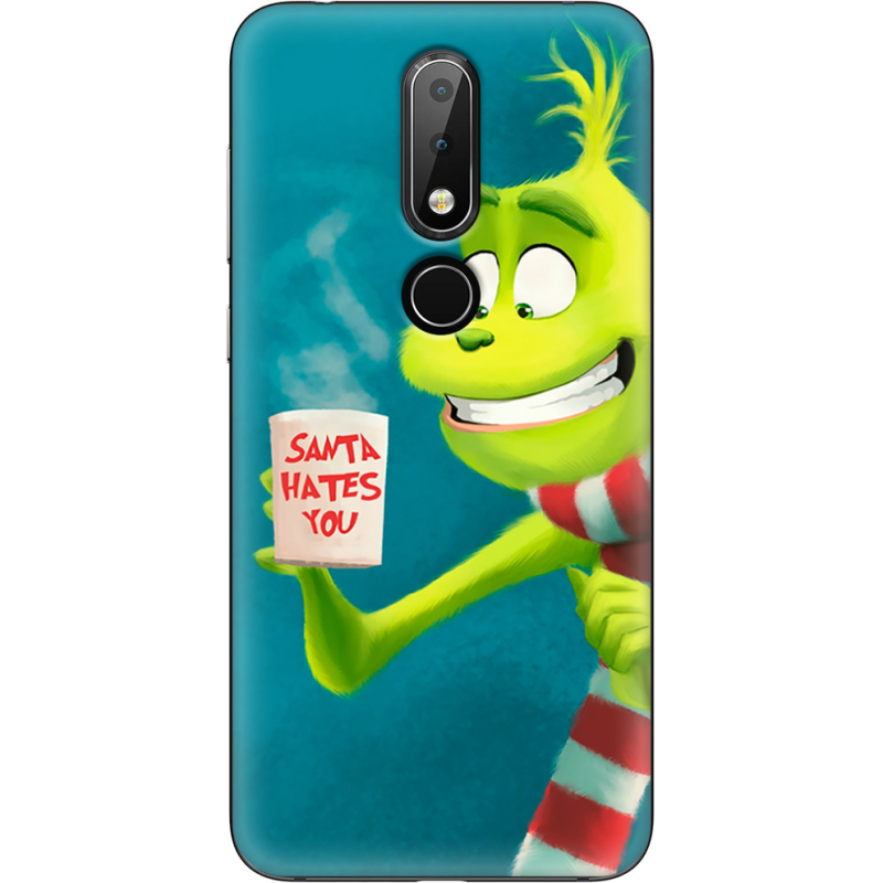 Чехол Uprint Nokia 6.1 Plus Santa Hates You