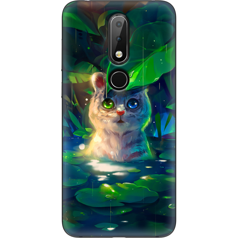 Чехол Uprint Nokia 6.1 Plus White Tiger Cub