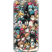 Чехол Uprint Nokia 6.1 Plus Anime Stickers