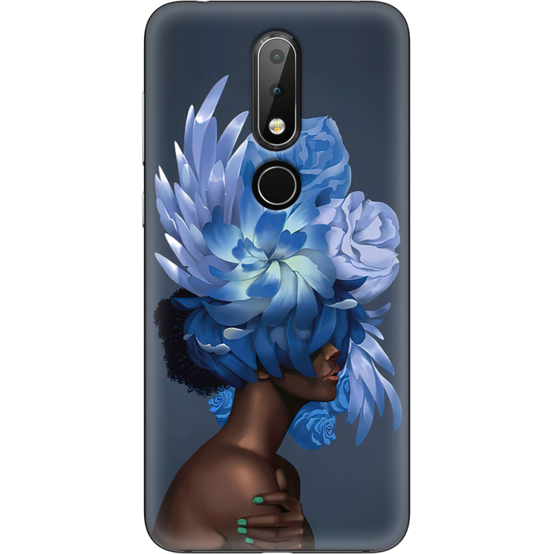 Чехол Uprint Nokia 6.1 Plus Exquisite Blue Flowers