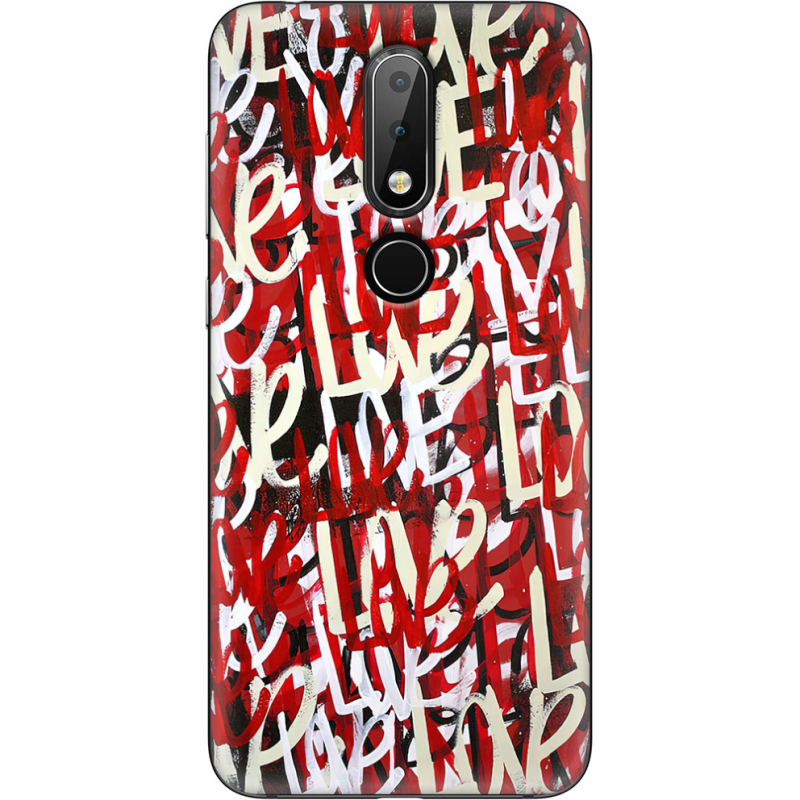 Чехол Uprint Nokia 6.1 Plus Love Graffiti