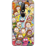 Чехол Uprint Nokia 6.1 Plus Rick and Morty