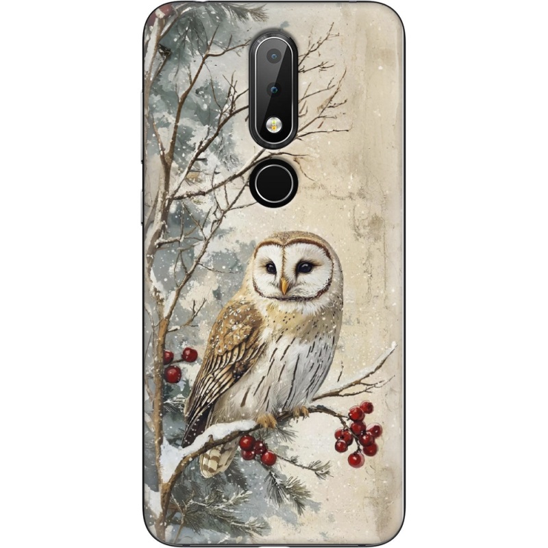 Чехол Uprint Nokia 6.1 Plus Christmas Owl