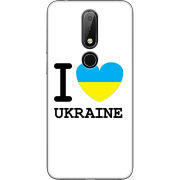 Чехол Uprint Nokia 6.1 Plus I love Ukraine