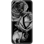 Чехол Uprint Nokia 6.1 Plus Black and White Roses