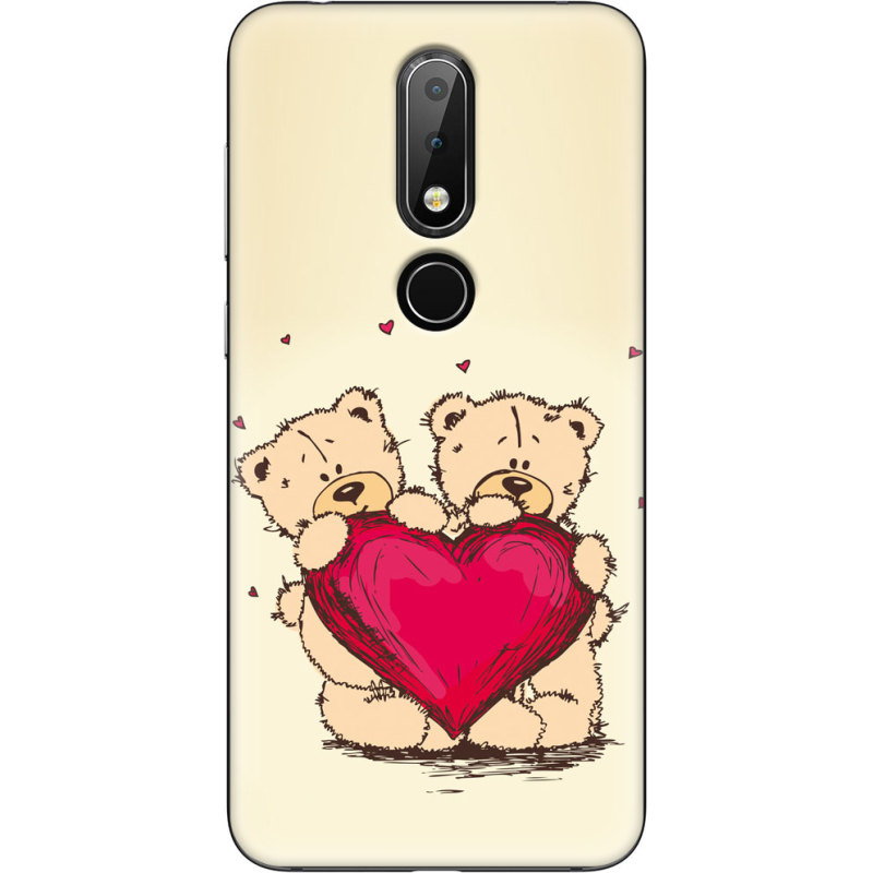 Чехол Uprint Nokia 6.1 Plus Teddy Bear Love