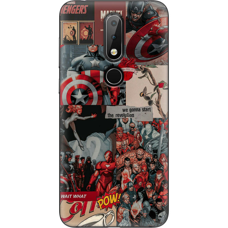 Чехол Uprint Nokia 6.1 Plus Marvel Avengers