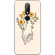 Чехол Uprint Nokia 6.1 Plus Flower Hands