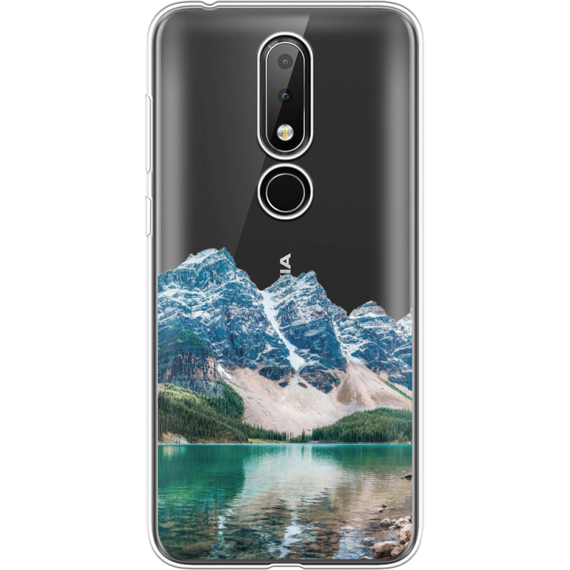 Прозрачный чехол Uprint Nokia 6.1 Plus Blue Mountain