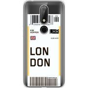 Прозрачный чехол Uprint Nokia 6.1 Plus Ticket London