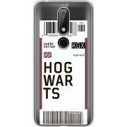 Прозрачный чехол Uprint Nokia 6.1 Plus Ticket Hogwarts
