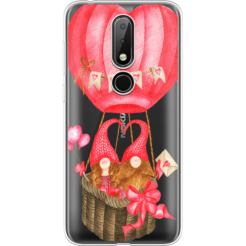 Прозрачный чехол Uprint Nokia 6.1 Plus Valentine Dwarfs