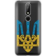 Прозрачный чехол Uprint Nokia 6.1 Plus Gold Trident