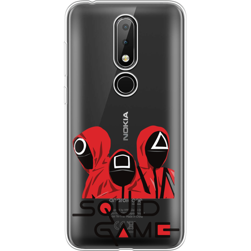 Прозрачный чехол Uprint Nokia 6.1 Plus siquid game люди в красном