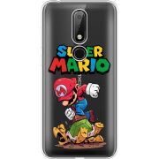 Прозрачный чехол Uprint Nokia 6.1 Plus Super Mario