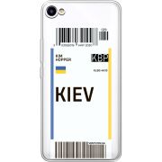 Прозрачный чехол Uprint Meizu U10 Ticket Kiev