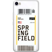 Прозрачный чехол Uprint Meizu U10 Ticket Springfield