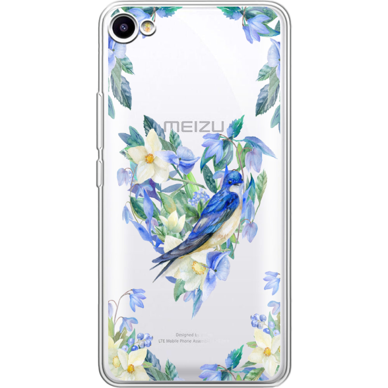 Прозрачный чехол Uprint Meizu U10 Spring Bird
