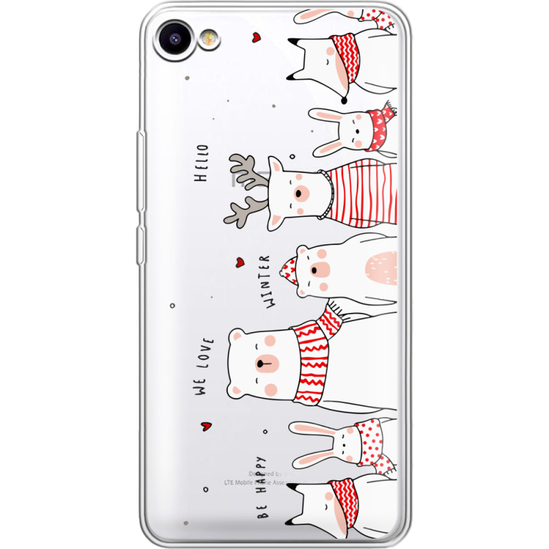 Прозрачный чехол Uprint Meizu U10 The Friendly Beasts