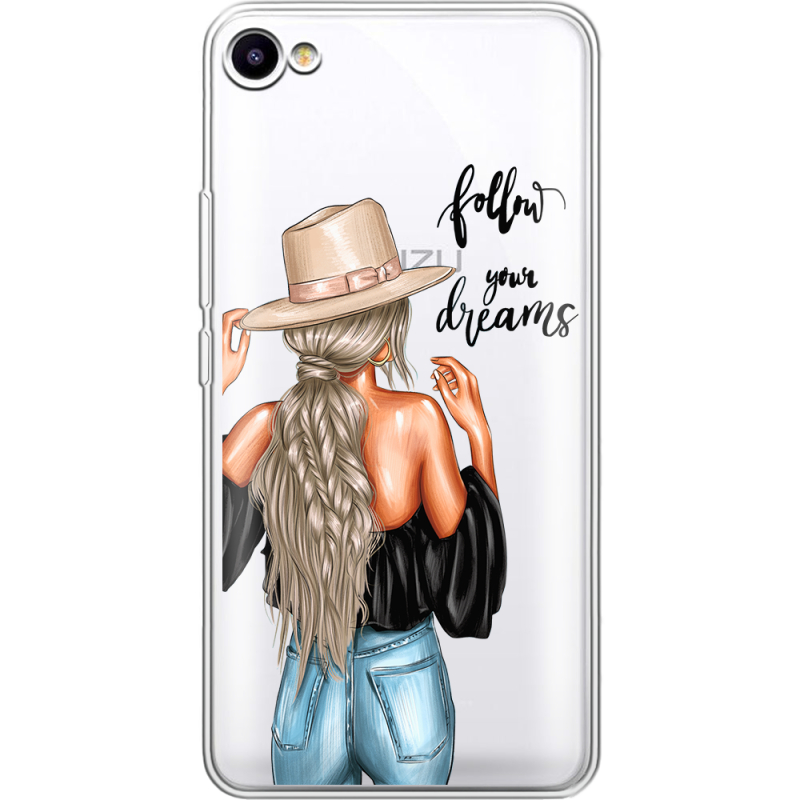Прозрачный чехол Uprint Meizu U10 Follow Your Dreams