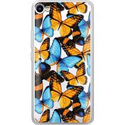 Прозрачный чехол Uprint Meizu U10 Butterfly Morpho