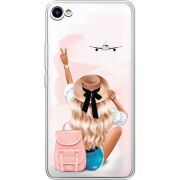 Прозрачный чехол Uprint Meizu U10 Travel Girl