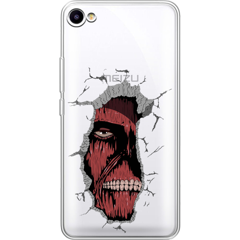 Прозрачный чехол Uprint Meizu U10 Нападение Титана