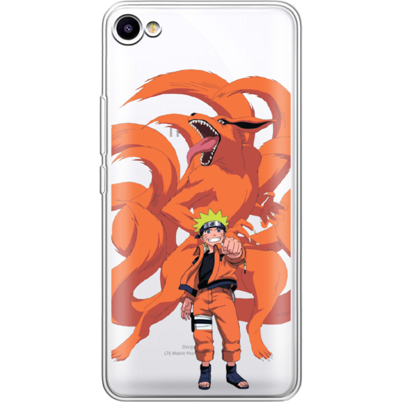 Прозрачный чехол Uprint Meizu U10 Naruto and Kurama