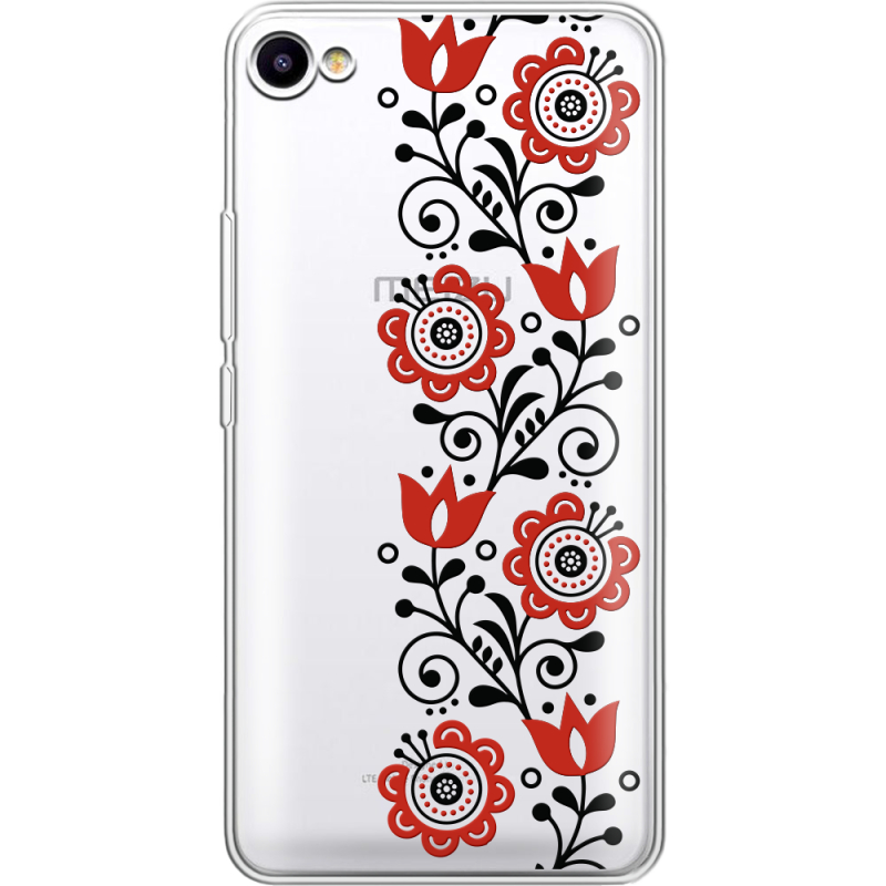 Прозрачный чехол Uprint Meizu U10 Ethno Ornament