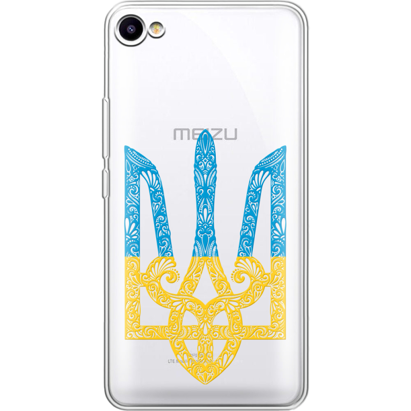 Прозрачный чехол Uprint Meizu U10 Gold Trident