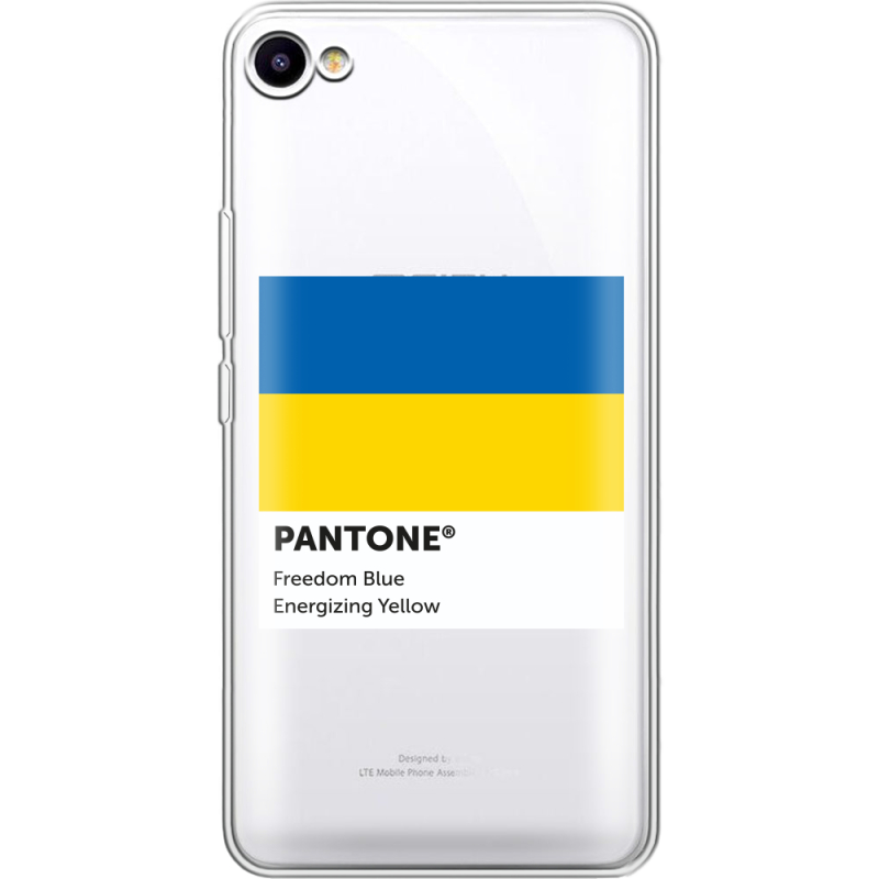 Прозрачный чехол Uprint Meizu U10 Pantone вільний синій