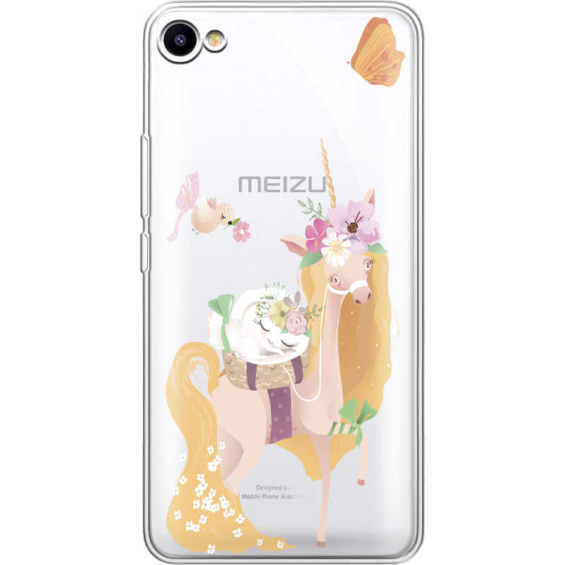 Прозрачный чехол Uprint Meizu U10 Uni Blonde