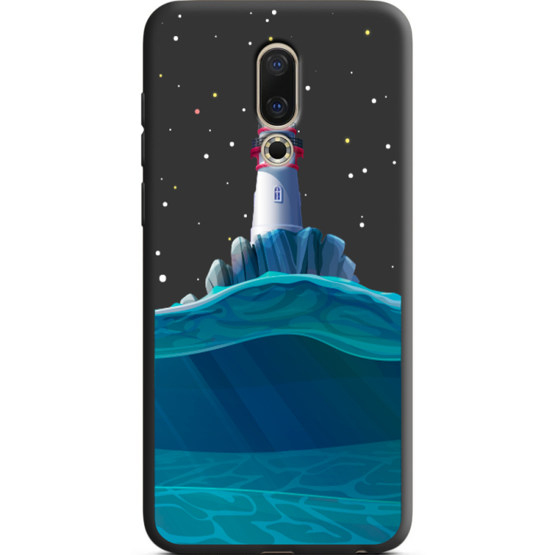 Черный чехол Uprint Meizu 16X Lighthouse