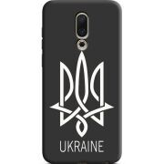 Черный чехол Uprint Meizu 16X Тризуб монограмма ukraine