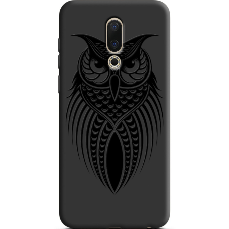 Черный чехол Uprint Meizu 16X Owl