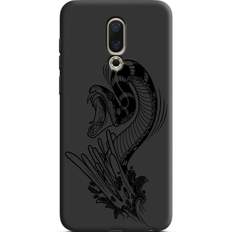 Черный чехол Uprint Meizu 16X Snake