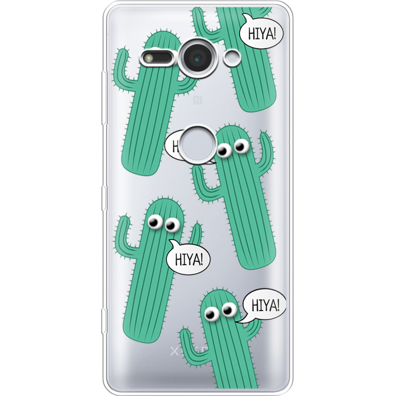 Прозрачный чехол Uprint Sony Xperia XZ2 Compact H8324 с 3D-глазками HIYA