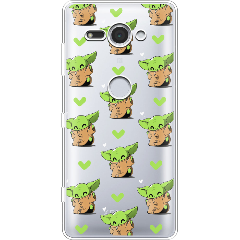 Прозрачный чехол Uprint Sony Xperia XZ2 Compact H8324 Pattern Baby Yoda