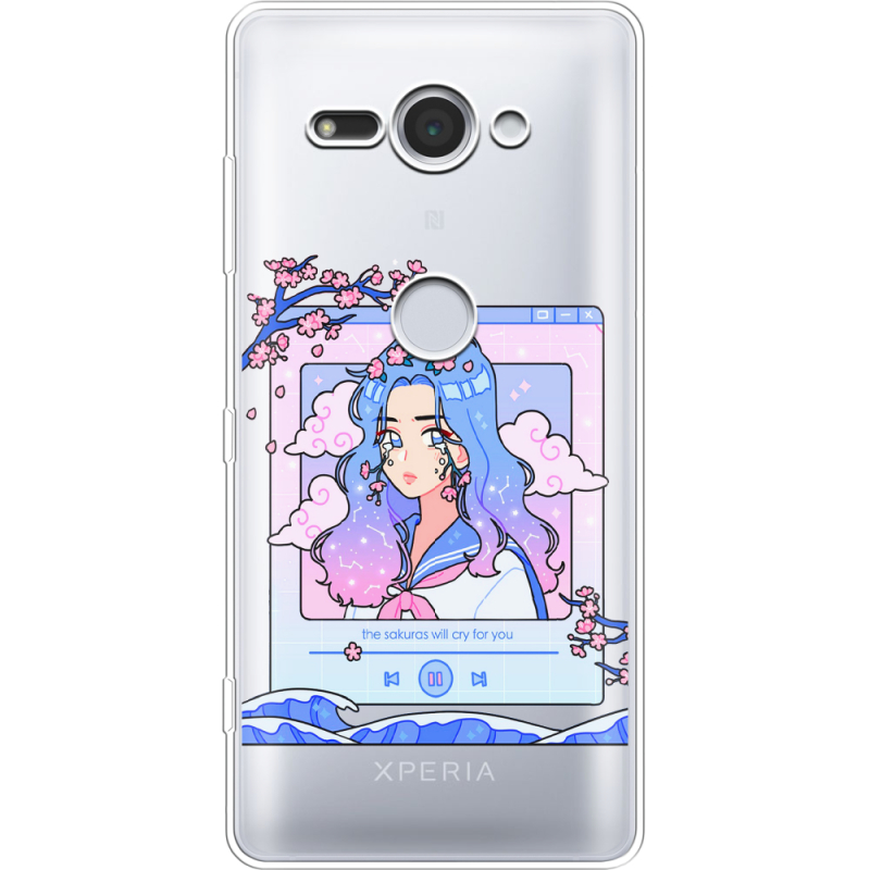 Прозрачный чехол Uprint Sony Xperia XZ2 Compact H8324 The Sakuras Will Cry For You