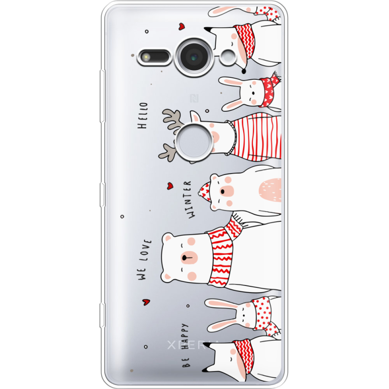 Прозрачный чехол Uprint Sony Xperia XZ2 Compact H8324 The Friendly Beasts