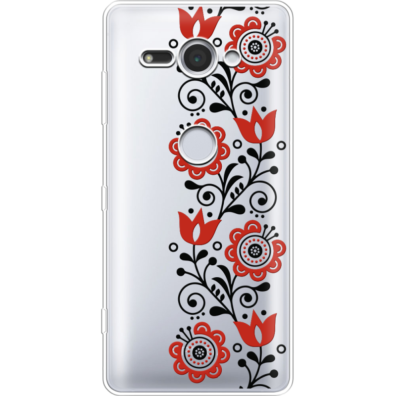 Прозрачный чехол Uprint Sony Xperia XZ2 Compact H8324 Ethno Ornament