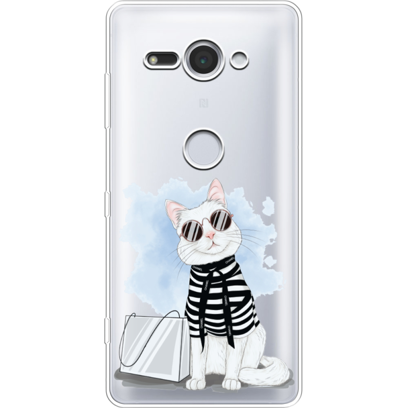 Прозрачный чехол Uprint Sony Xperia XZ2 Compact H8324 Cat Style