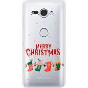 Прозрачный чехол Uprint Sony Xperia XZ2 Compact H8324 Merry Christmas