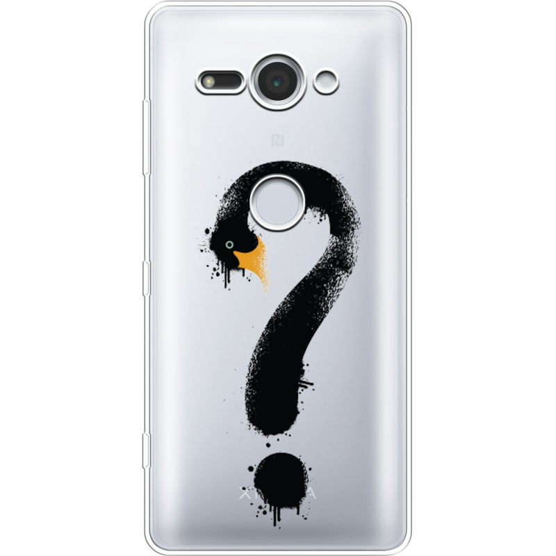 Прозрачный чехол Uprint Sony Xperia XZ2 Compact H8324 Swan question