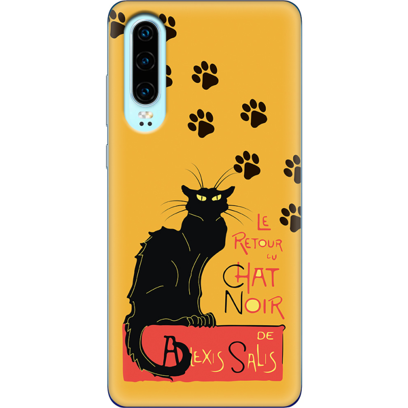 Чехол Uprint Huawei P30 Noir Cat