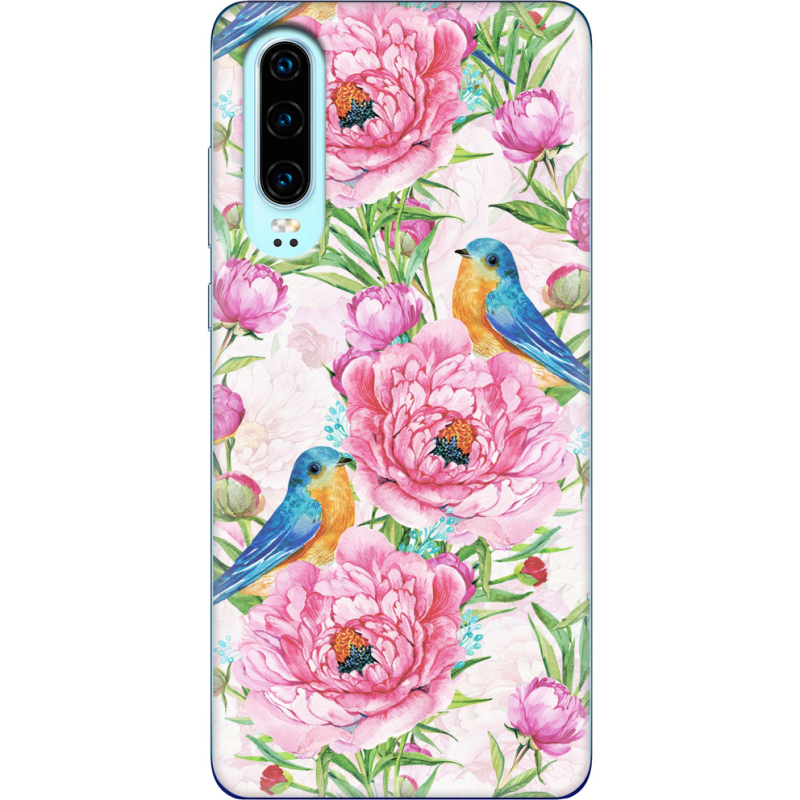 Чехол Uprint Huawei P30 Birds and Flowers